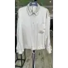 Ghisa Kristal Düğme ve Büzgü Detaylı Saten Ceket G3384