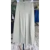 Vuu Yakası Taş Detaylı Kruvaze Ceket Pileli Pantolon Takım