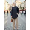 Kayra Kuşgözü Detaylı İşlemeli Gömlek  KA21122