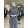 Cebi Boncuk İşlemeli Yağları Bağcıklı Tunik KA81050