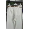 Vuu Gold Düğme Aksesuarlı Denim Ceket Kemerli Pantolon Takım