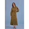 QooQ Store Beli Kuşaklı Şık Elbise 26SS404