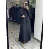 Clande Şık Saten Gömlek Güpürlü Etek Takım