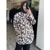 Almarwah Desenli Körük Cepli Kapitone Ceket/ Kap 405016