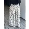 Vuu Jakarlı Çiçek Desenli Tunik Pantolon Takım
