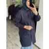 Kayra Kuşgözü Detaylı İşlemeli Gömlek  KA21122