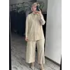 Qupra Keten Gömlek Anvelop Pantolon Takım WAD1217