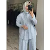Qupra Keten Gömlek Anvelop Pantolon Takım WAD1217