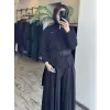 Qupra Kemerli Modal Ceket Etek Pantolon Takım WAD1226