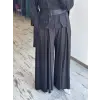 Qupra Kemerli Modal Ceket Etek Pantolon Takım WAD1226