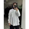 Kayra Yaka Cepli Basic Keten Gömlek KA21134