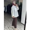 Misswhence Paça Detaylı Chanel Keten Pantolon 39121