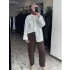 Misswhence Paça Detaylı Chanel Keten Pantolon 39121