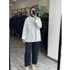 Misswhence Paça Detaylı Chanel Keten Pantolon 39121