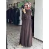 Almarwah Asimetrik Dikiş Detaylı Elbise 303892