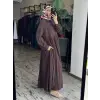 Almarwah Asimetrik Dikiş Detaylı Elbise 303892