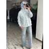 Ghisa Taşlı Kot Pantolon 8081