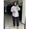 Almarwah Pens Detaylı Denim Havuç Pantolon 606111