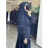 Kayra Kolları Güpür Detaylı Düğmeli Gömlek Elbise KA83002