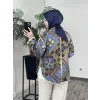 Almarwah Etnik Desenli Kapitone Ceket 405019