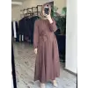 Misswhence Parça Detaylı Viscon Tencel Elbise 39844