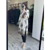 Kayra Desenli Maxi Boy Gömlek / Tunik KA21197