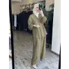 Almarwah Pile Detaylı Tencel Etek Pantolon 606123