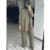 QooQ Store Pens Detaylı Çizgili Silva Pantolon 26SS309