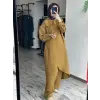 Qooq Store Gömlek Yaka Rüzgarlık Detaylı Arsen Kimono