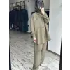 QooQ Store Çizgi ve Cep Detaylı Tencel Silva Gömlek 26SS209
