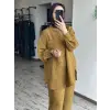 QooQ Store Çizgi ve Cep Detaylı Tencel Silva Gömlek 26SS209