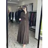 Misswhence Şifon Şal Detaylı  Geniş Kol Cupra İpek Pardesü 39506