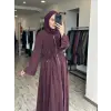 Misswhence Şifon Şal Detaylı  Geniş Kol Cupra İpek Pardesü 39506
