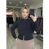 Ghisa Vatkalı Fermuarlı Triko Tunik G4863