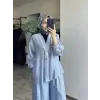 Almarwah Kolları Büzgülü Düğmeli Tencel Ceket 405024
