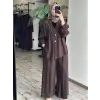 Almarwah Kolları Büzgülü Düğmeli Tencel Ceket 405024
