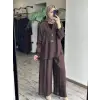Almarwah Kolları Büzgülü Düğmeli Tencel Ceket 405024
