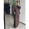 Almarwah Kolları Büzgülü Düğmeli Tencel Ceket 405024