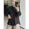 Almarwah Kolları Büzgülü Düğmeli Tencel Ceket 405024
