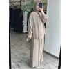 Almarwah Kolları Büzgülü Düğmeli Tencel Ceket 405024