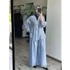 Almarwah Pile Detaylı Tencel Etek Pantolon 606123