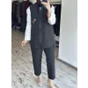 Ghisa Broş Detaylı Çok Cepli Yelek Pantolon Takım G9175