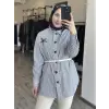 MAQ Yıldız Payet Detaylı Çizgili Gömlek