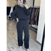Misswhence Paçası Parça ve Büzdürme Detaylı Rahat Chanel Keten Pantolon 39117K