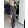 Misswhence Fermuar Detaylı Maxi Boy Cupra İpek Tunik 39031