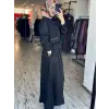 Misswhence Şifon Dikiş ve Rüzgarlık Detaylı Fermauarlı Chanel Keten Pardesü 39515