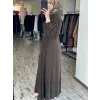 Misswhence Drape Detaylı Cupra İpek Elbise 39833