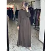 Misswhence Drape Detaylı Cupra İpek Elbise 39833