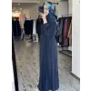 Misswhence Drape Detaylı Cupra İpek Elbise 39833