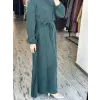 Misswhence Drape Detaylı Cupra İpek Elbise 39833